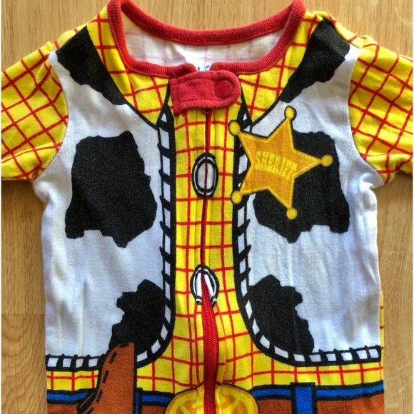 EUC Disney Baby Boy Pajamas-Toy Story, Woody Footie/Bodysuit/One Piece - Picture 3 of 6